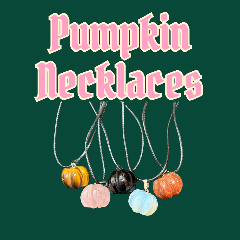 Crystal Pumpkin Necklaces