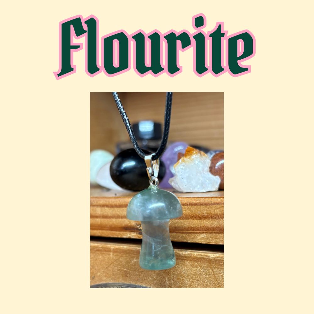 Crystal Mushroom Necklaces