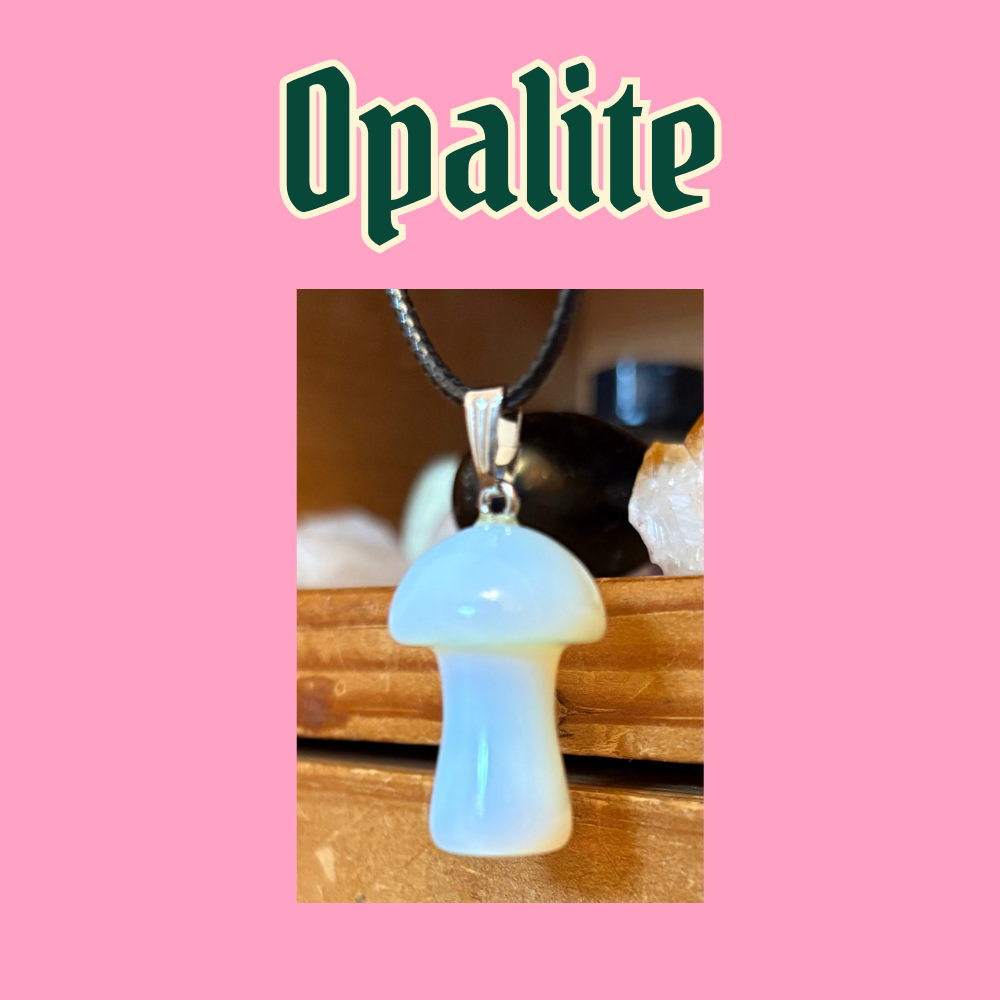 Crystal Mushroom Necklaces